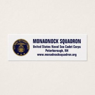 Monadnock Squadron Gold Recruiting Kaarten Mini Visitekaartjes