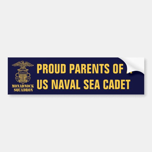 Monadnock Squadron Proud Parents Bumpersticker (Voorkant)