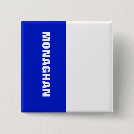 Monaghan Vlag Badge Vierkante Button 5,1 Cm (Voorkant)