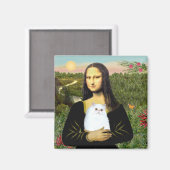 MonaLisa - Wit Perzisch kitten #49 Magneet (Voorkant / Achterkant)