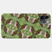 Monarch Butteflies op Roze Thistle Phone Case (Achterkant (horizontaal))