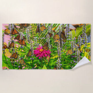 Monarch Butterflies Beach Towel Strandlaken