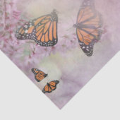Monarch Butterflies Bloesems Tissuepapier (Detail)
