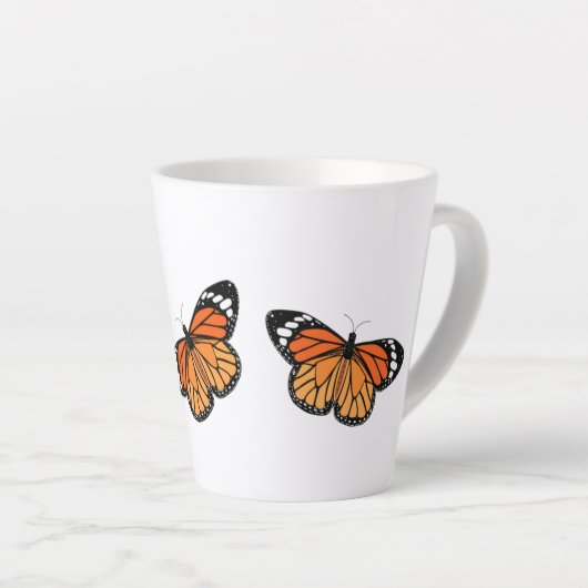 Monarch Butterflies Latte Mok (Rechterhoek)