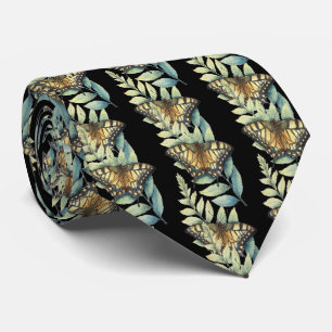 Monarch Butterflies Mooi zwart Stropdas