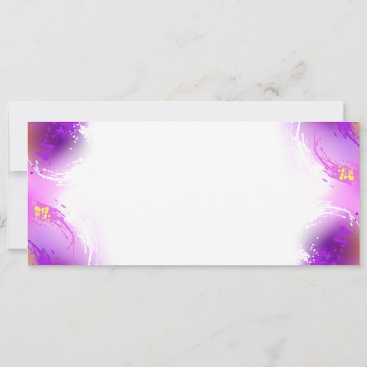 Monarch Butterflies op Paarse achtergrond Kaart (Achterkant)