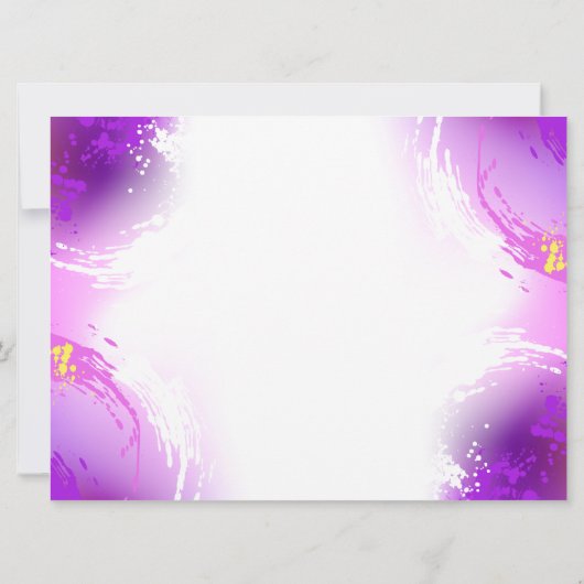 Monarch Butterflies op Paarse achtergrond Kaart (Achterkant)