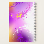 Monarch Butterflies op Paarse achtergrond Notitieboek (Achterkant)