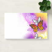 Monarch Butterflies op Paarse achtergrond Post-it® Notes (Kantoor)