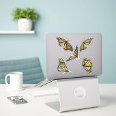 Monarch Butterflies Sticker (Laptop op bureau)