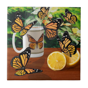 Monarch Butterflies Tea Party Tegeltje