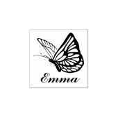 Monarch Butterfly - Aangepaste naam Rubberstempel (Afrduk)