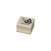 Monarch Butterfly - Aangepaste naam Rubberstempel (Stempel)
