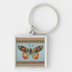  Monarch Butterfly Abstracte grens Sleutelhanger