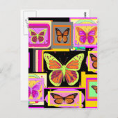 Monarch Butterfly Art Collectie door Sharles Briefkaart (Voorkant / Achterkant)