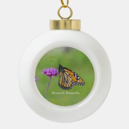 Monarch Butterfly ball of snowflake ornamke Keramische Bal Ornament
