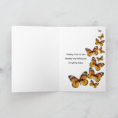 Monarch Butterfly Birthday Kaart (Binnen)