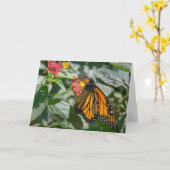 Monarch-Butterfly - Blank-briefkaart Kaart (Gele Bloem)