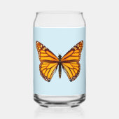 Monarch Butterfly Blikvorm Glas (Achterkant)