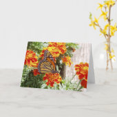 "Monarch Butterfly" - Bonne carte #1 (Fleur jaune)