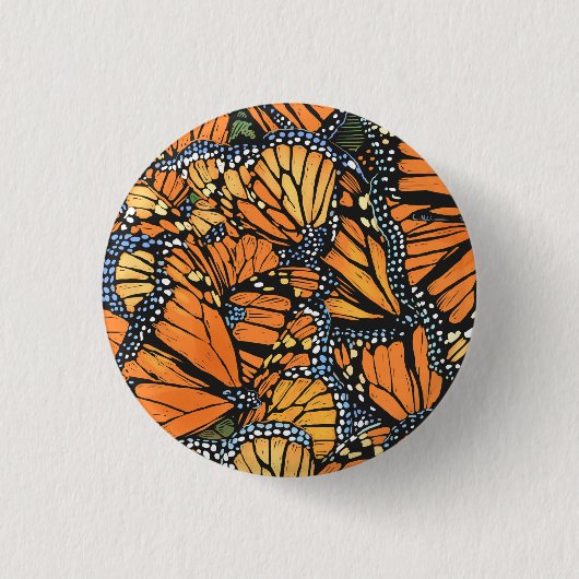 Monarch Butterfly Button (Voorkant)