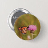 Monarch Butterfly Button (Voorkant /achterkant)