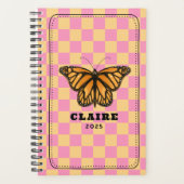Monarch Butterfly Checkerboard Planner (Voorkant)
