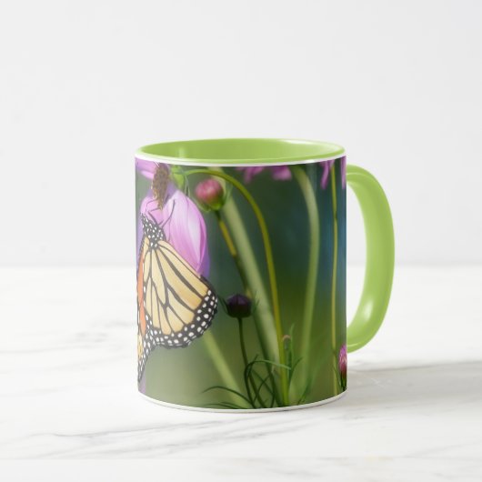 Monarch Butterfly Close Up Mug Cup (Devant droit)