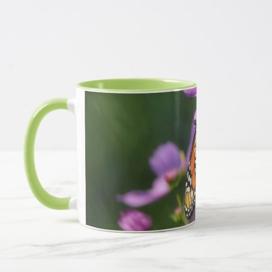 Monarch Butterfly Close Up Mug Cup Mok (Links)