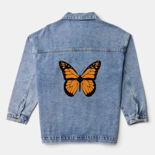 MONARCH BUTTERFLY Denim Jean Jacket (Verso)