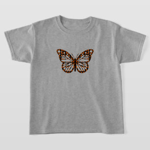 Monarch Butterfly Design - Girls' Basic T-Shirt