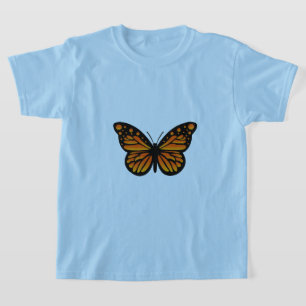 Monarch Butterfly Design - Girls' Basic T-Shirt