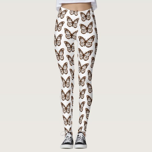 Monarch Butterfly Design - Leggings (Devant)