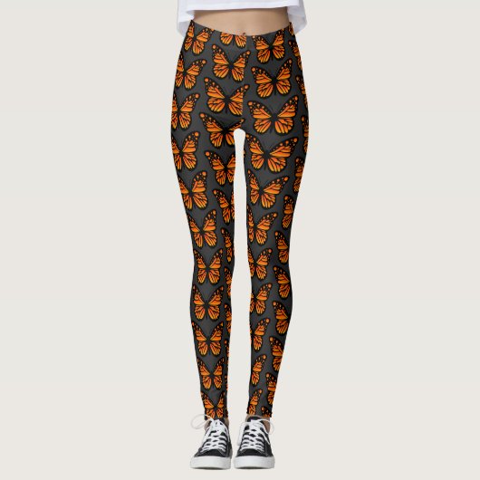 Monarch Butterfly Design - Leggings (Devant)