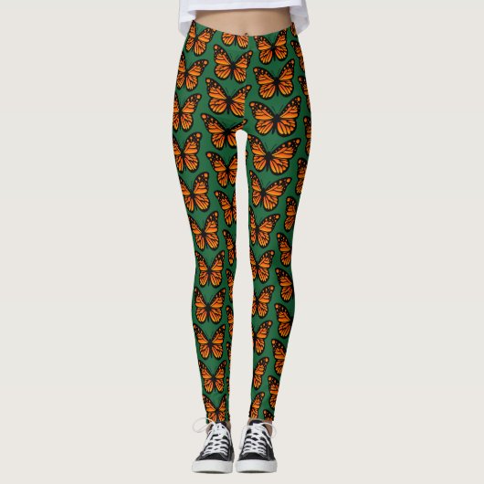 Monarch Butterfly Design - Leggings (Devant)