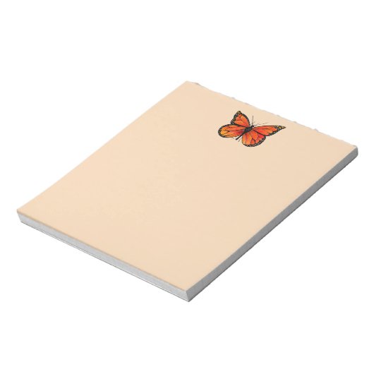 Monarch Butterfly Design sur le Bloc-notes (Tourné)