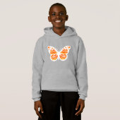 Monarch Butterfly Design - Sweat - shirt à capuche (Devant entier)