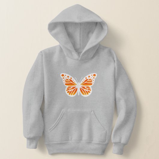 Monarch Butterfly Design - Sweat - shirt à capuche (Poser)