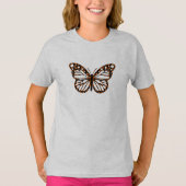 Monarch Butterfly Design - T-shirt de base pour fi (Devant)