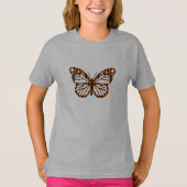 Monarch Butterfly Design - T-shirt de base pour fi (Devant)