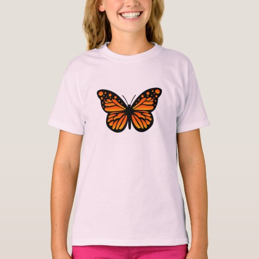 Monarch Butterfly Design - T-shirt de base pour fi (Devant)