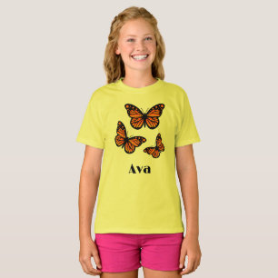Monarch Butterfly Design - T-shirt de base pour fi