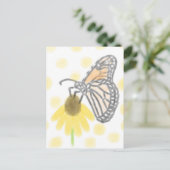 Monarch Butterfly en Black-Eyed Susan Briefkaart (Staand voorkant)