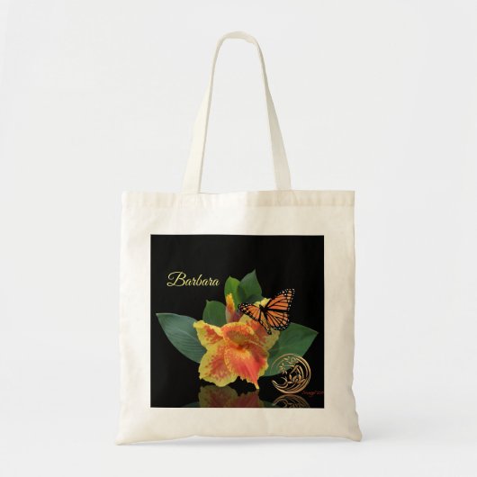 Monarch Butterfly en Canna Lily Tas (Voorkant)