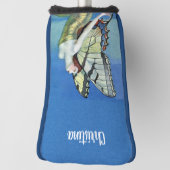 Monarch Butterfly Fairy Golden Dress Blue Sky Golfheadcover (Draai 90)