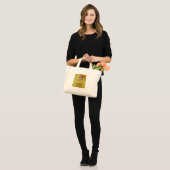 Monarch Butterfly Faith Canvas tas met scripts (Voorkant (model))
