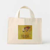 Monarch Butterfly Faith Canvas tas met scripts (Voorkant)
