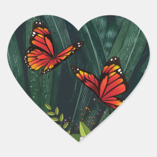 Monarch Butterfly feb 6_21 Hart Sticker