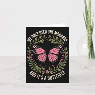 Monarch Butterfly Floral Natuur Quote Vrouwelijke Kaart