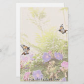 Monarch Butterfly Florence Stationery Briefpapier (Voorkant / Achterkant)